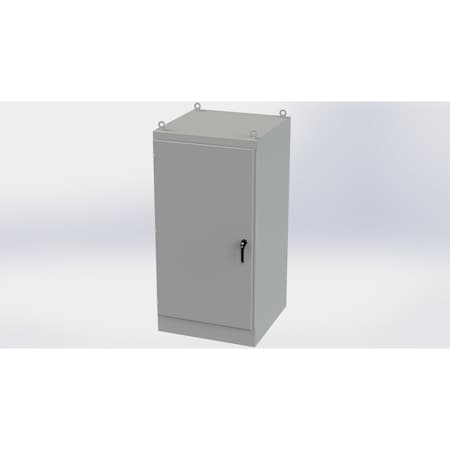 Saginaw Control & Engineering 3 Point Latch with Padlock/Keylock Handle Electrical Enclosures, 72 in H, 36 in D, 36 in W SCE-723636FS